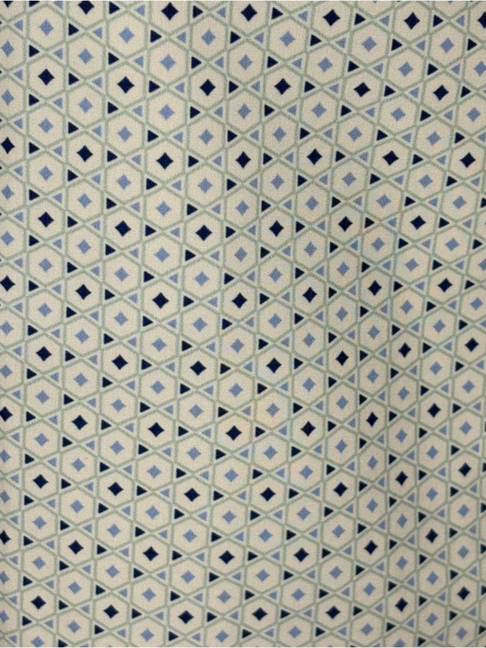 7 Diamonds Men XL Ephraim 4 Way Stretch Short Sleeve Button Up Geometric Blue - Picture 7 of 9